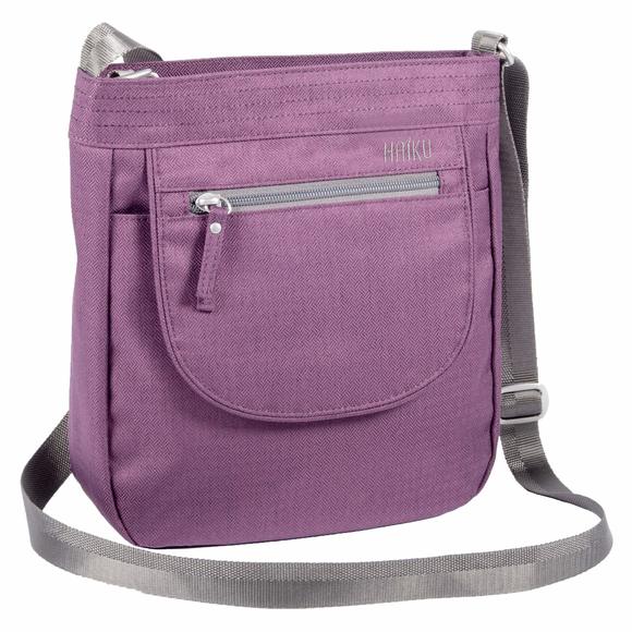 Jaunt Eco-Friendly Rfid Blocking Travel Crossbody, Blackberry, Medium >:( - Picture 1 of 5